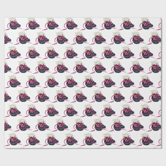 Daisy Bouquet in Sneakers Umschlagpapier Geschenkpapier (Flach)