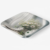 Daisy Bouquet in weißem Sneaker Pappteller (Gewinkelt)