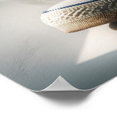 Daisy Bouquet in weißem Sneaker Poster (Ecke)