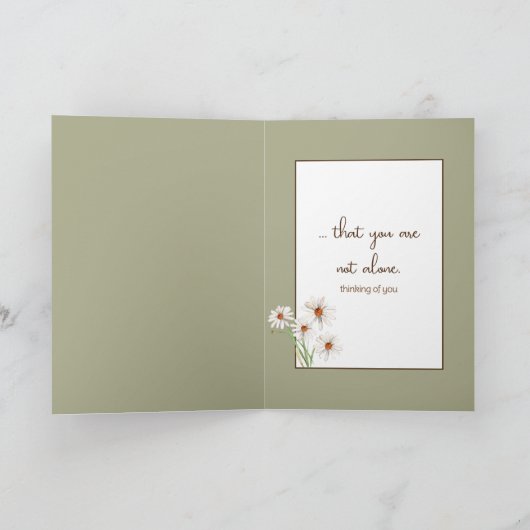 Daisy Bouquet in Window Karte (Innenseite)