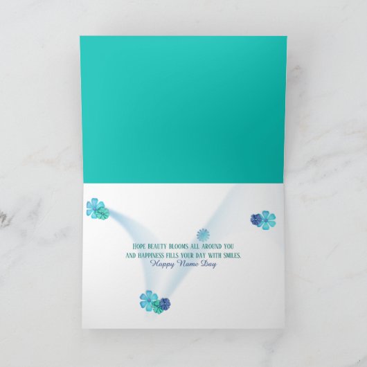 Daisy Bouquet Name Day Karte (Innenseite)