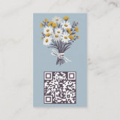 Daisy Bouquet Niedlich Clearing Service QR Code Visitenkarte (Rückseite)