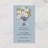 Daisy Bouquet Niedlich Clearing Service QR Code Visitenkarte (Vorderseite)