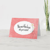 Daisy Bouquet on Gingham Karte (Vorderseite)