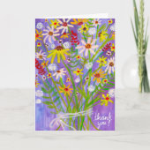 Daisy Bouquet Passen Sie es an! Dankeschön Karte (Vorderseite)