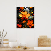 Daisy Bouquet über das Poster "Gouache Painting Ar (Küche)