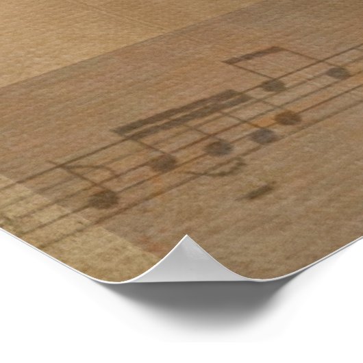 Daisy Bouquet über Musik Poster (Ecke)