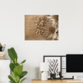 Daisy Bouquet über Musik Poster (Heimbüro)
