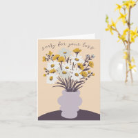 Daisy Bouquet Vase Beileid zum Verlust