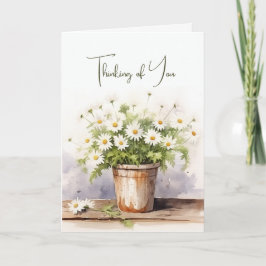 Daisy Bouquet Watercolor zum Nachdenken Karte