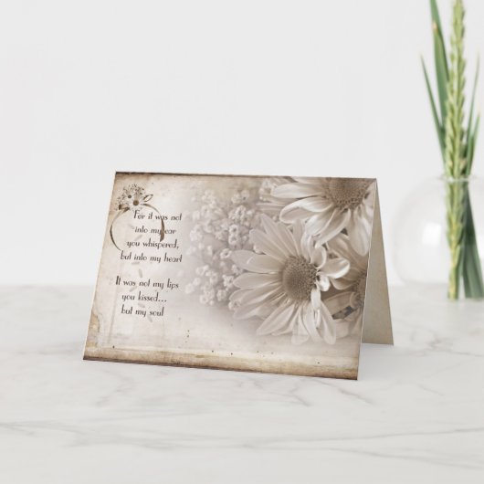 Daisy bouquet with romance karte (Vorderseite)