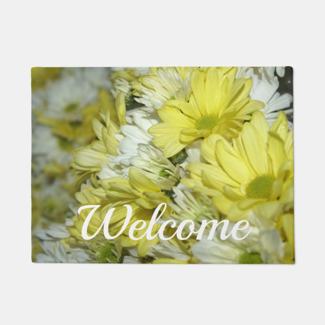 Daisy Bouquets Welcome Doormat Fußmatte (Vorderseite)