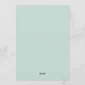 Daisy Bow Baby Shower Invitation Einladung (Rückseite)