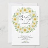 Daisy Brautparty, Blumenfloral Bridal Brunch Einladung (Vorderseite)