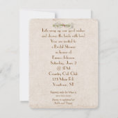 Daisy Brautparty Einladung (Rückseite)