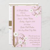 Daisy Brautparty Einladung (Vorne/Hinten)