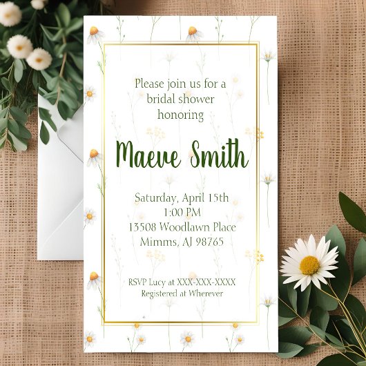 Daisy Brautparty Einladung