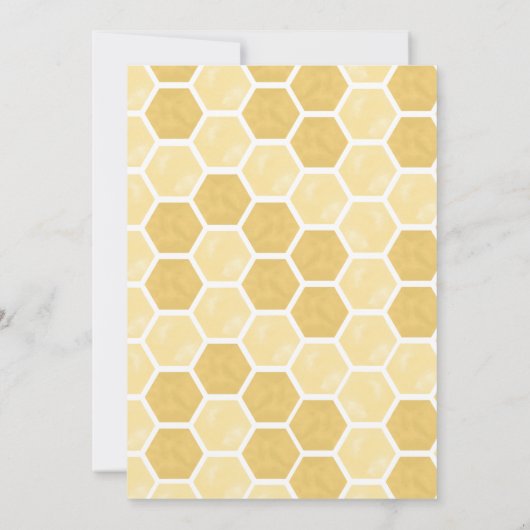 Daisy Bride to Bee Bridal Dusche Einladung (Rückseite)