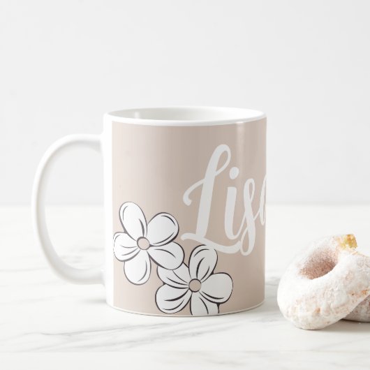 Daisy Bridesmaid Coffee Mug Kaffeetasse (Mit Donut)