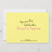 Daisy Bright Flat Card Dankeskarte (Rückseite)