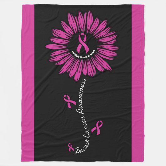 Daisy... Brustkrebs Fleecedecke (Vorderseite)