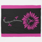 Daisy... Brustkrebs Fleecedecke (Vorderseite (Horizontal))