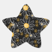 Daisy Bubbles Stern-Aufkleber (Vorderseite)