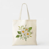 Daisy Budget Tote Bag Niedliche wiederverwendbare  Tragetasche (Rückseite)