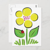 Daisy Bug Postkarte (Vorne/Hinten)