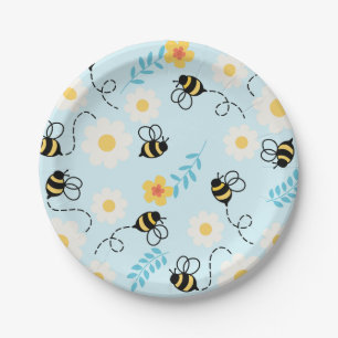 Daisy Bumble Bee Tellers Pappteller