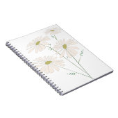 Daisy Bunch Delicate Daisy Dance - White Floral Notizblock (Rechte Seite)
