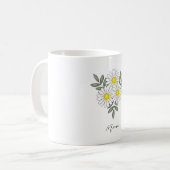 Daisy Bundle benutzerdefinierte Text-Tasse Kaffeetasse (Vorderseite Links)