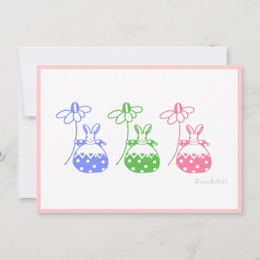 Daisy Bunny Einladung (Rückseite)