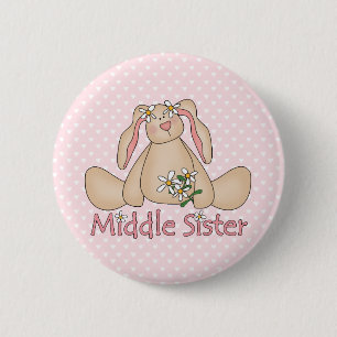 Daisy Bunny Middle Sister Button