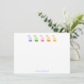 Daisy Bunny Mitteilungskarten (Stehend Vorderseite)