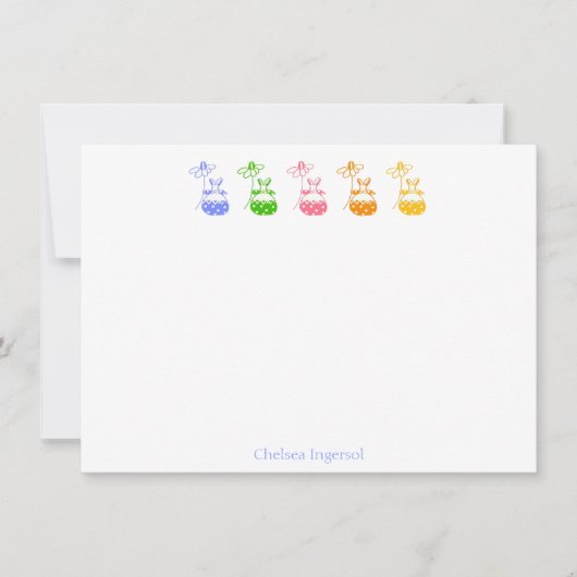 Daisy Bunny Mitteilungskarten (Vorderseite)