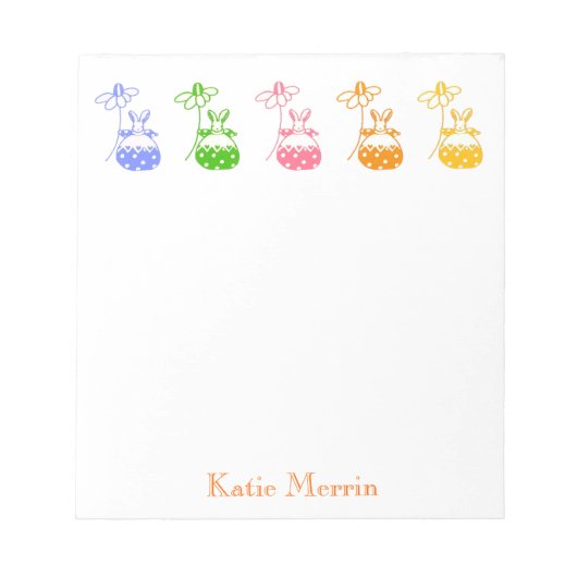 Daisy Bunny Notizblock (Vorderseite)