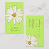 Daisy Business Card Soft Green Visitenkarte (Vorne/Hinten)