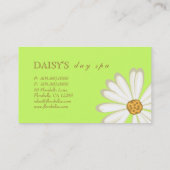 Daisy Business Card Soft Green Visitenkarte (Rückseite)