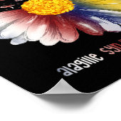 Daisy Butterfly Alagille-Syndrom Poster (Ecke)