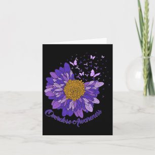 Daisy Butterfly Lila Ribbon Überdosierung Bewussts Karte