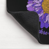 Daisy Butterfly Lila Ribbon Überdosierung Bewussts Mousepad (Ecke)