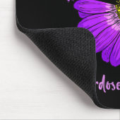 Daisy Butterfly Lila Ribbon Überdosierung Bewussts Mousepad (Ecke)