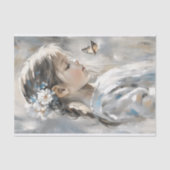 Daisy Butterfly Mädchen Dekorationstechnik mit aus Seidenpapier (Vorderseite)
