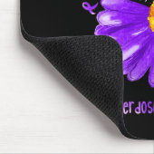 Daisy Butterfly Purple Ribbon Overdose Awareness Mousepad (Ecke)