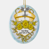Daisy caduceus Krankenschwester Keramik Ornament (Rechts)