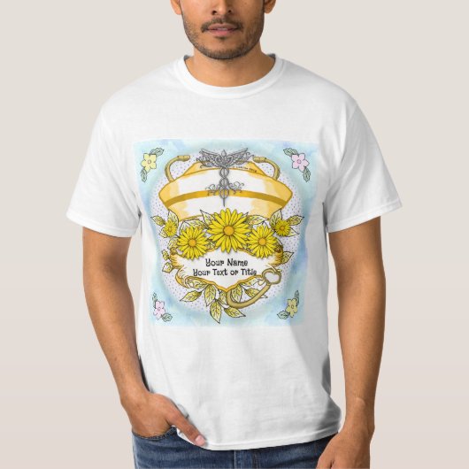 Daisy caduceus Krankenschwester T-Shirt (Vorderseite)