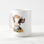 Daisy Calf Kaffee Tasse 15oz (Vorderseite Links)