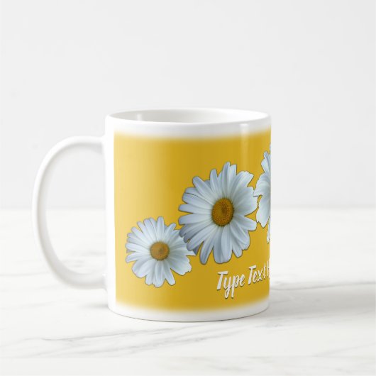 Daisy Candles Custom Daisy Blume Candle Kaffeetasse (Links)