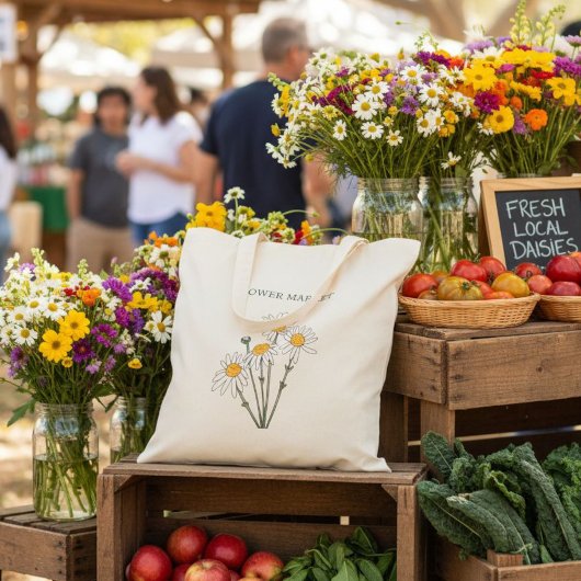 Daisy Canvas Bag, Teacher Tote Bag Tragetasche